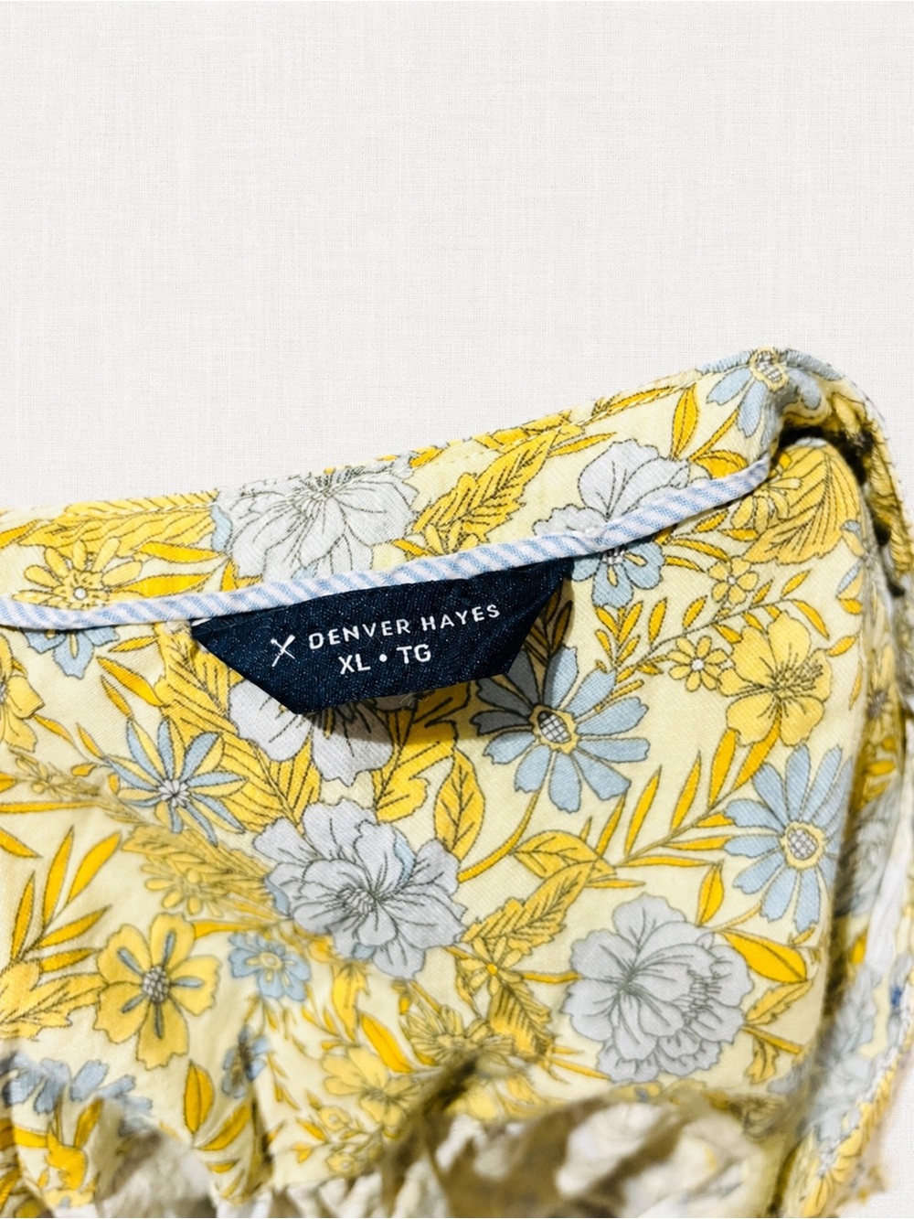 Denver Hayes Yellow Floral Sleeveless Dress - Picture 4 of 4